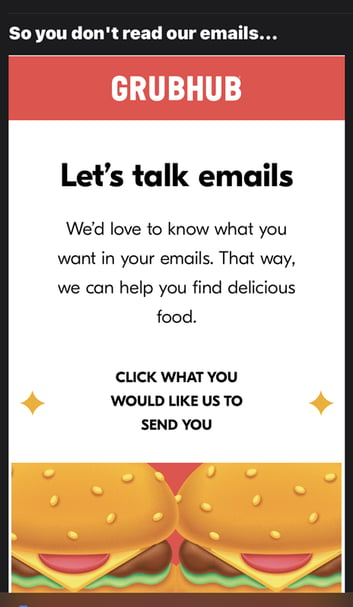 GrubHub brand email example-1